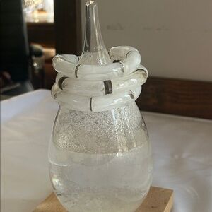 White Frosted Bangle Bracelets (3) with gold accents, stretchable, beautiful